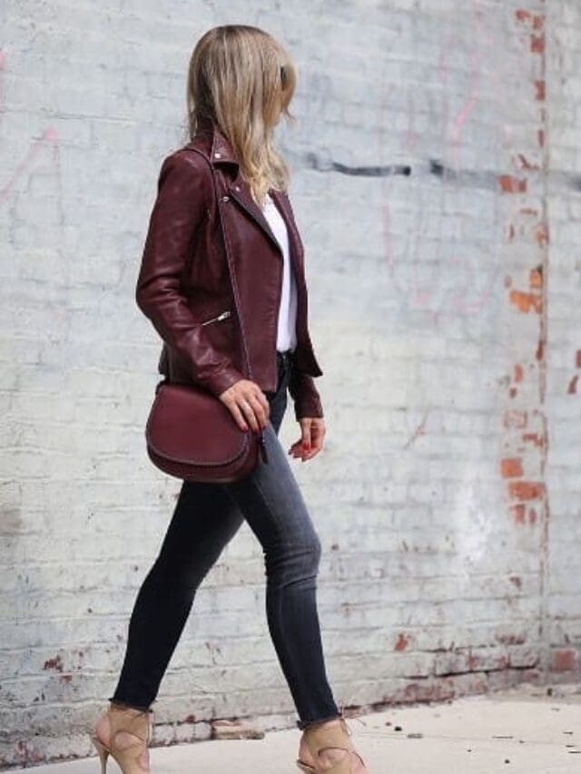 9 looks com calças justas e jaquetas de couro