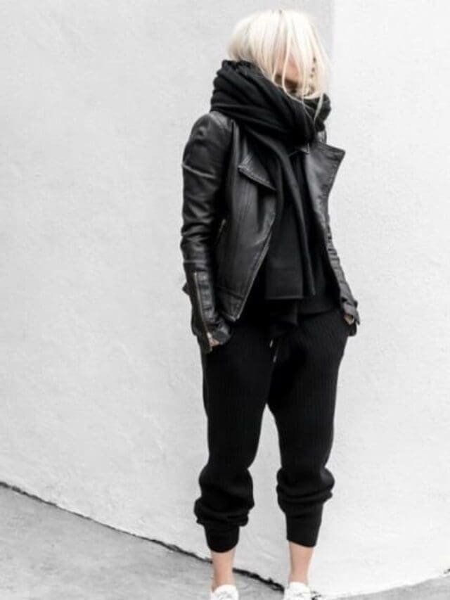 9 looks com calças jogger e jaquetas de couro