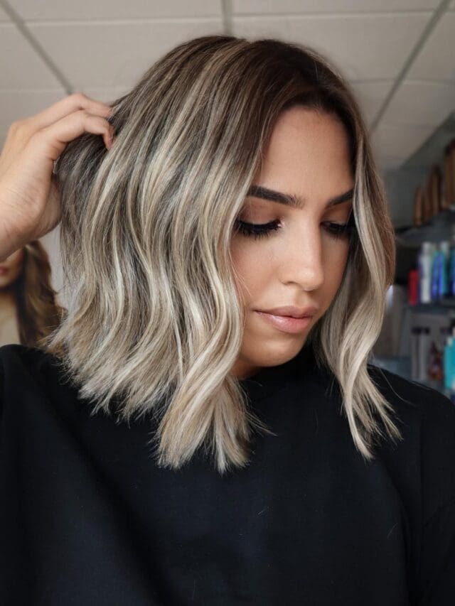 9 cortes com balayage loiro para cabelos escuros