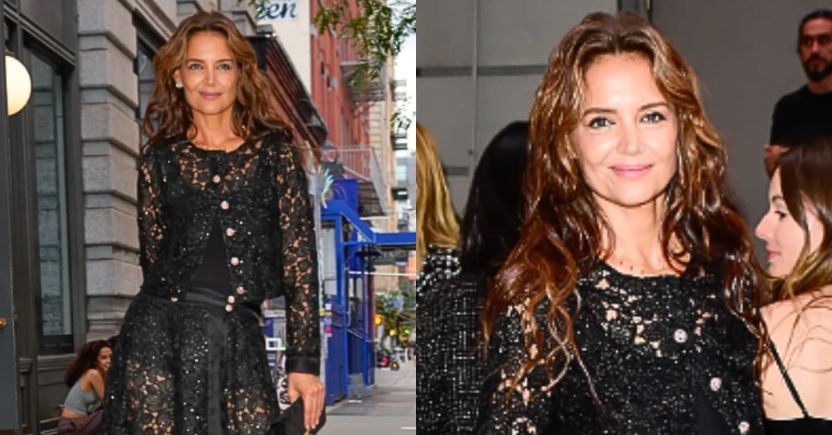 Se inspire no cabelo moreno com reflexos caramelo de Katie Holmes 1 Se inspire no cabelo moreno com reflexos caramelo de Katie Holmes