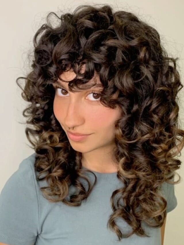 9 cortes Shag para cabelos cacheados