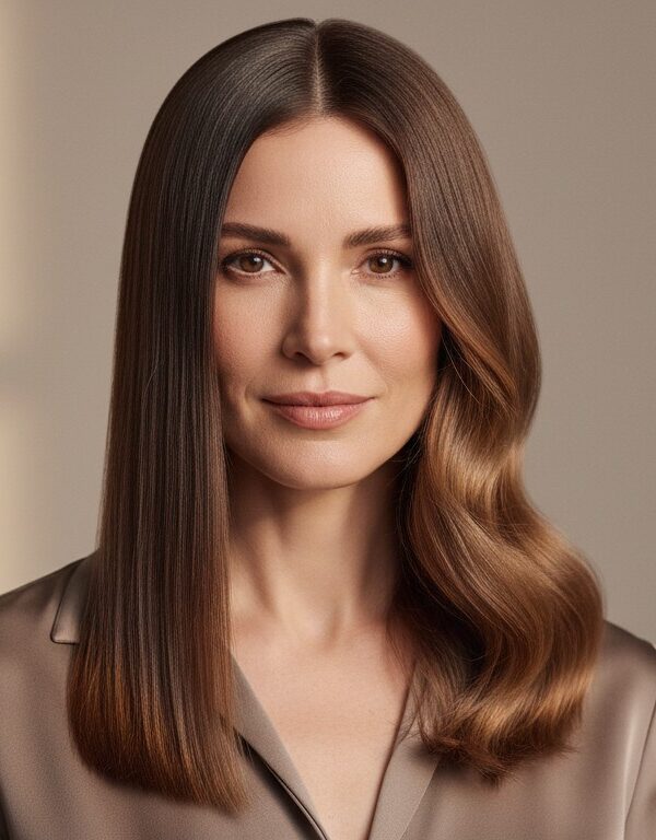 Mulher com corte Diferença entre progressiva ácida e progressiva alcalina: qual escolher para cada tipo de fio