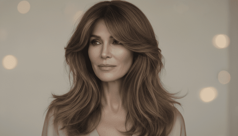 Retrato de beleza editorial, mulher 30+ anos, cabelo focando em corte de cabelo feminino longo para dar volume, iluminação natural